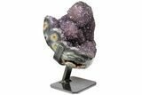 Tall, Amethyst Cluster With Stalactite Formation - Uruguay #121367-2